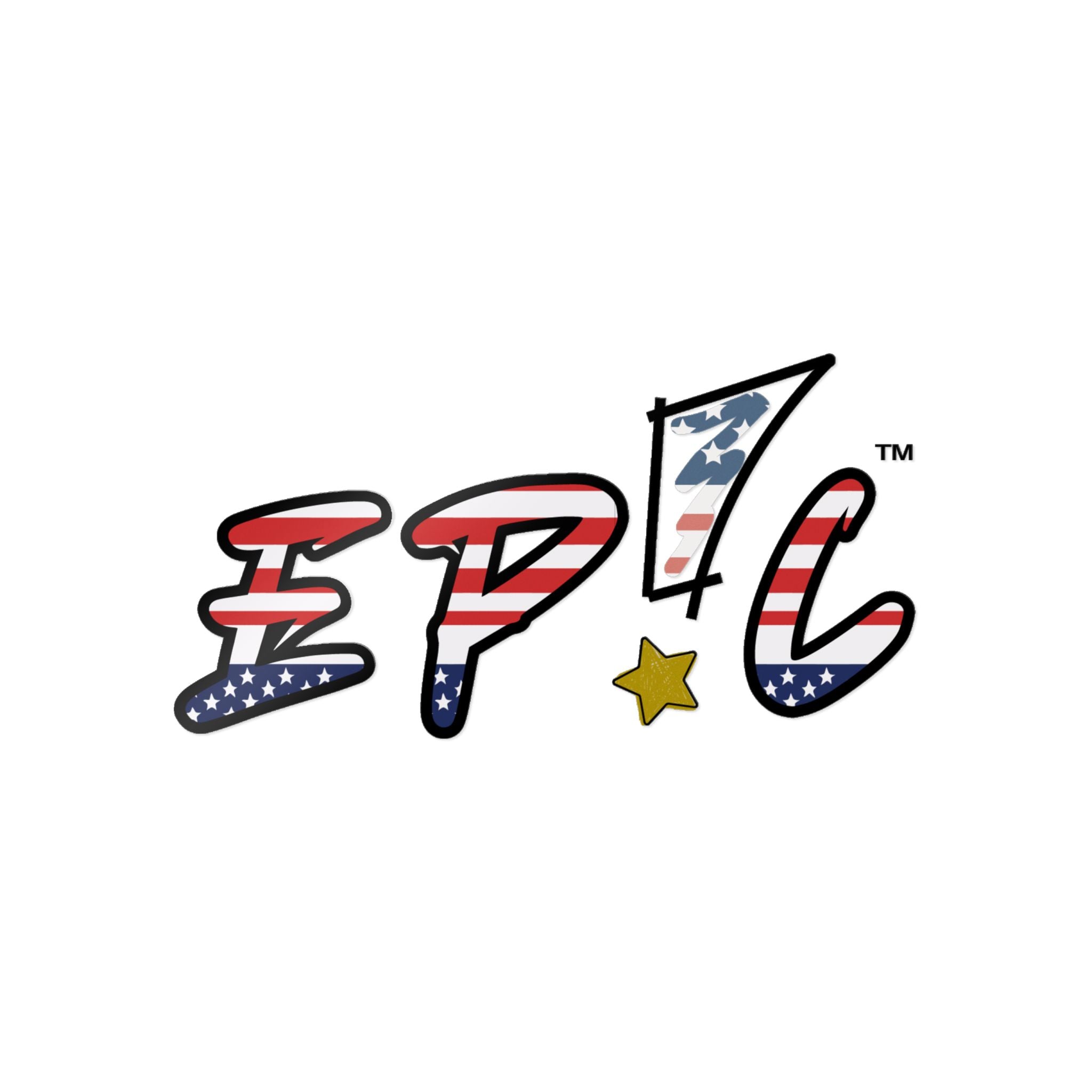 EP!C™ American Clear Die-Cut Sticker